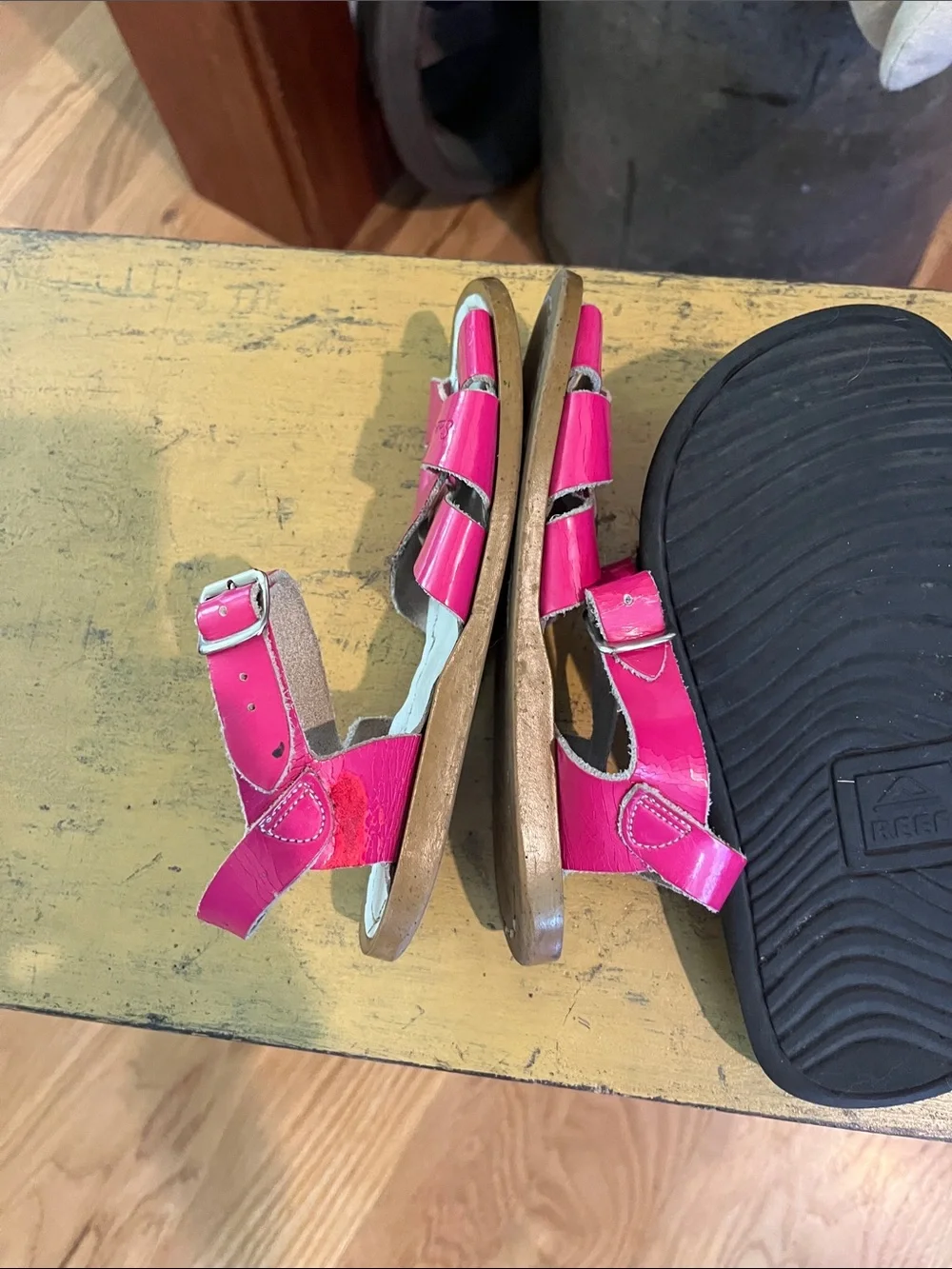 Salt Water Sandals by Hoy Kids Hot Pink Strappy Sandals